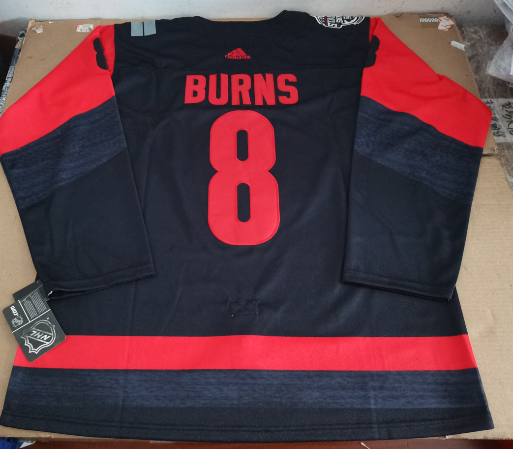 Men's Carolina Hurricanes Brent Burns #8 Black Home Breakaway Jersey